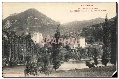 La Lozere Gorge du Tarn La Rozier Vu de La Route de Millau