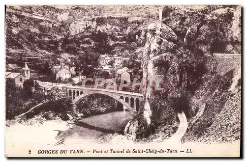Gorges Du Tarn Pont et Tunnel de Saint Chely du Tarn
