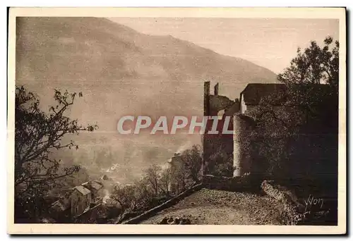 Ansichtskarte AK Groges Du Tarn Sainte Enimie (Lozere) Ruines de I ancien Monastere