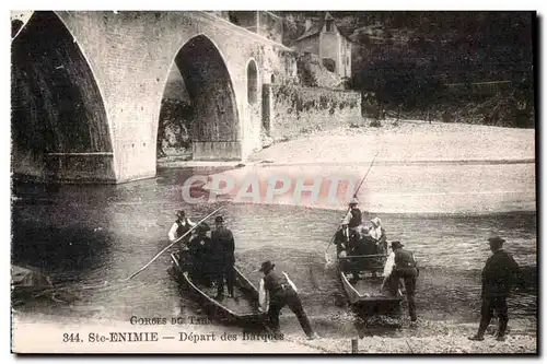 Ansichtskarte AK Gorges Du Tarn Ste Enimie Depart des Barques