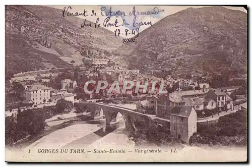 Cartes postales Gorges Du Tarn Ste Enimie Vue generale