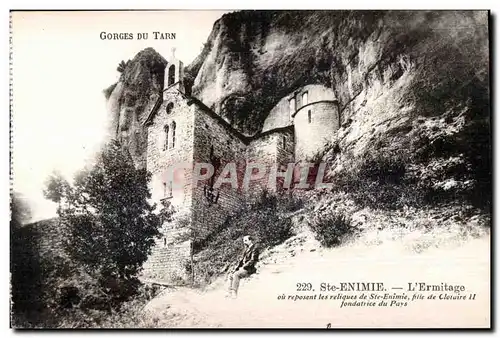 Ansichtskarte AK Gorges Du Tarn Ste Enimie L Ermitage ou reposent les reliques de Ste Enimie fille de Clotaire II