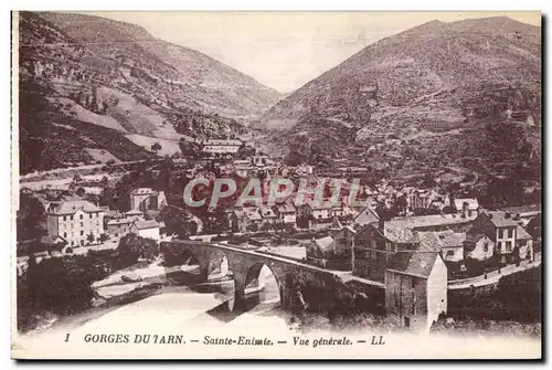 Cartes postales Gorges Du Tarn Ste Enimie Vue generale