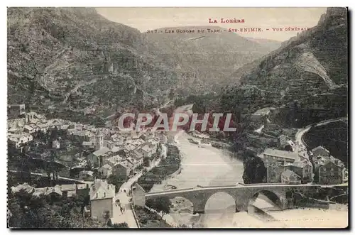 Cartes postales Les Gorges Du Tarn Sainte Enimie Vue generale