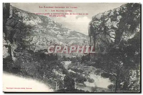 Cartes postales Gorges du Tarn La Lozere Les Baumes Basses