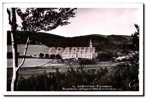 Cartes postales La Bastide St Laurent Vue generale La Trappe de Norte Dame des Neiges