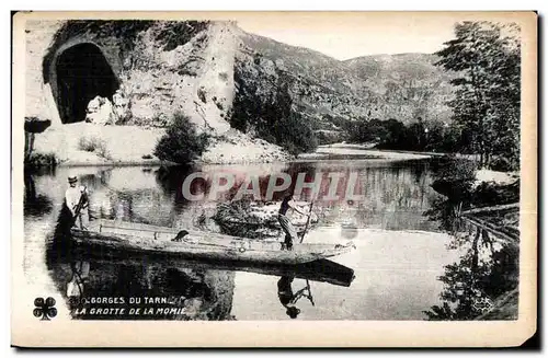 Cartes postales Gorges du Tarn La Grotte de la Momie Barque