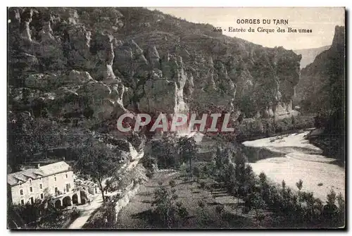 Cartes postales Gorges du Tarn Entree du Cirque des Beaumes