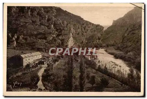 Ansichtskarte AK Gorges du Tarn Vue prise de I Elrnitage de St Hilaire (Lozere)