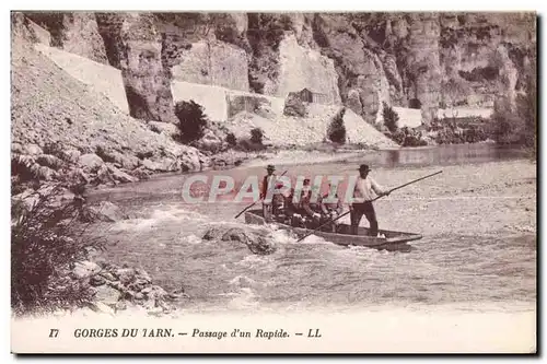 Ansichtskarte AK Gorges du Tarn Passage d un Rapide