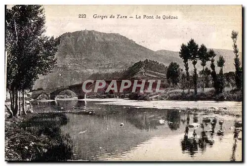 Ansichtskarte AK Gorges du Tarn Le Pont de Quezac