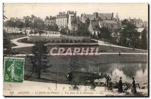 Cartes postales Angers Le Jurdin des Plantes Vue prise de la Montagne