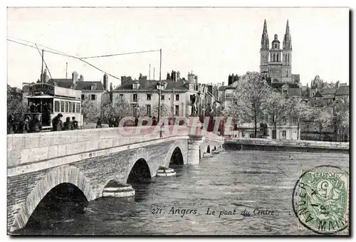 Cartes postales Angers Le pont du Centre