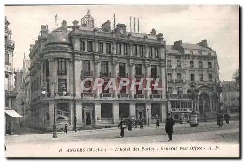 Cartes postales Angers (M et L) L Hotel des Postes General Post Office