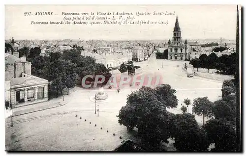 Cartes postales Angers Ponorama vers la Place de L Arudemte Quartier saint Land (vue prise a vol d oiseau) LV ph