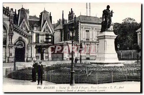 Cartes postales Angers Statue de David d Angers Place lorraine