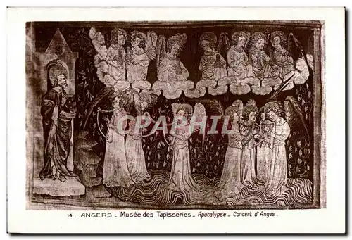 Ansichtskarte AK Angers Musee des Tapisseries Apocalypse Concert d Anges