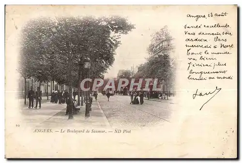 Ansichtskarte AK Angers Le Boulevard de Saumur