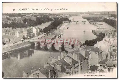 Ansichtskarte AK Angers Vue sur la Maine Prise du Chdleau