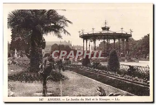 Cartes postales Angers La Jardin du Mail et le Kiosque