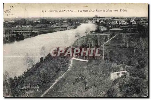 Ansichtskarte AK Environs d angers vue prise de la rocbe de murs vers erigne