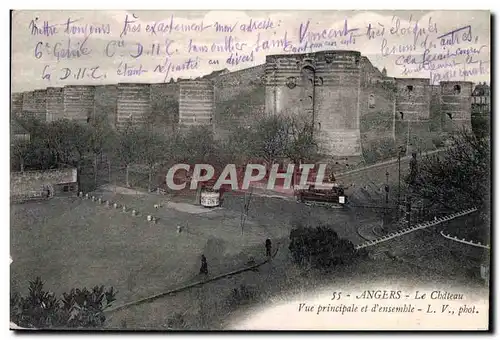 Ansichtskarte AK Angers le chateau vue principale et d ensemble