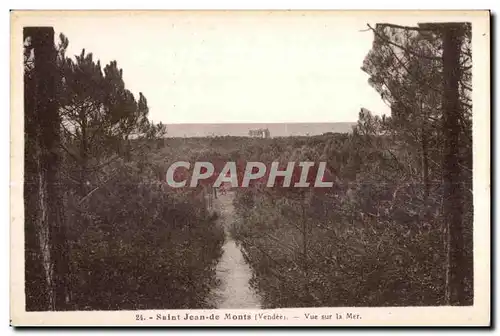 Cartes postales Saint Jean de Monts (Vendee) Vue sur la Mer