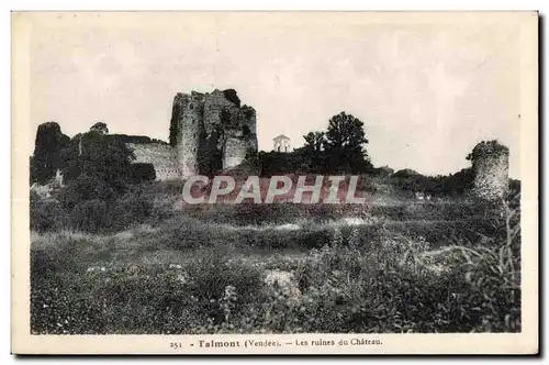 Cartes postales Talmont (Vendee) Les ruines du Chateau