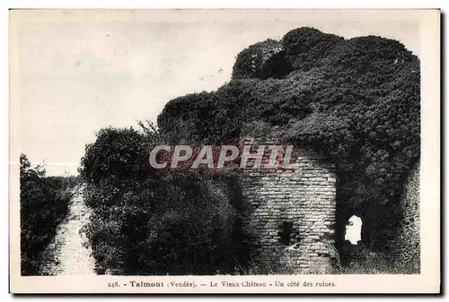 Cartes postales Talmont (Vendee) Le Vieux Chateau Un cote des ruines