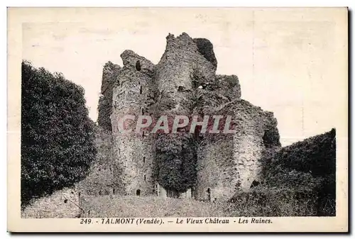 Cartes postales Talmont (Vendee) Le Vieux Chateau Les Ruines