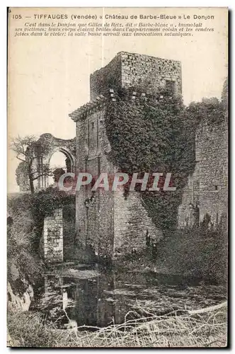 Ansichtskarte AK Tiffauges (Vendee) Chateau de Barbe Bleue a Le Donjon