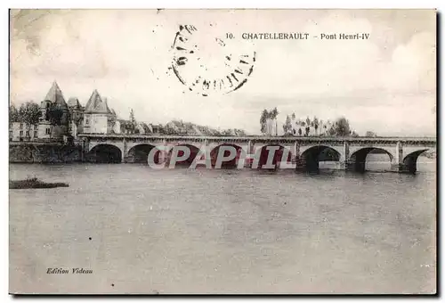 Ansichtskarte AK Chatellerault Pont Henri IV