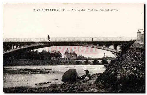 Cartes postales Chatellerault Arche du Pont en ciment arme