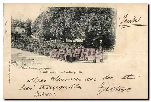 Cartes postales Chatellerault Jardin Public