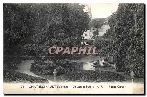 Cartes postales Chatellerault (Vienne) Le Jardin Public A P Public Garden