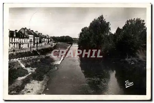 Moderne Karte Chatellerault (Vienne) Quais et la Vienne