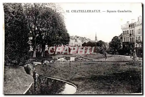 Ansichtskarte AK Chatellerault Square Gambetta