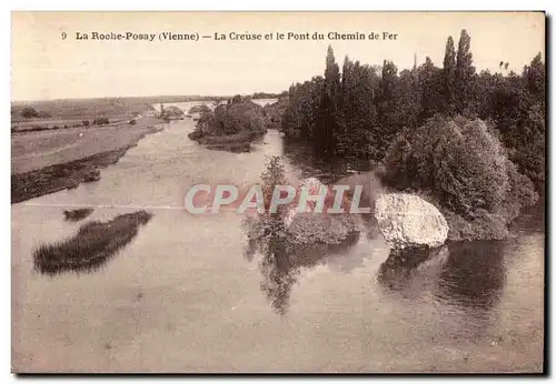 Ansichtskarte AK La Vienne Roche Posay La Creuse et le Pont du Chemin de Fer