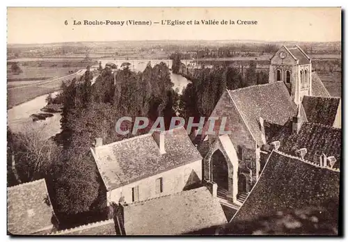 Ansichtskarte AK La roche posay (vienne) l eglise et la vallee de la creuse