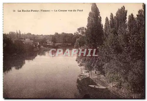 Cartes postales La roche posay (vienne) la creuse vue du pont