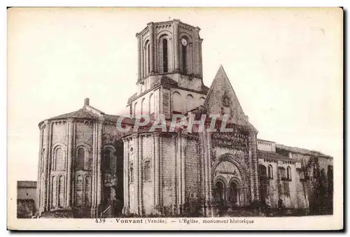 Ansichtskarte AK Vouvant (vendee) l eglise monument historique