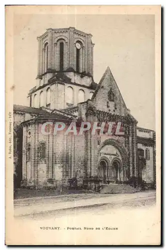 Cartes postales Vouvant portail nord de l eglise