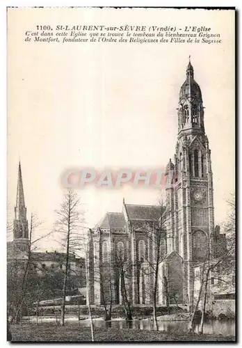 Cartes postales St Laurent sur Sevre (Vendee) L eglise