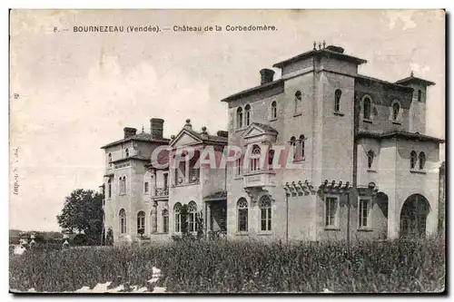 Cartes postales Bournezeau (Vendee) chateau de la corbedomere