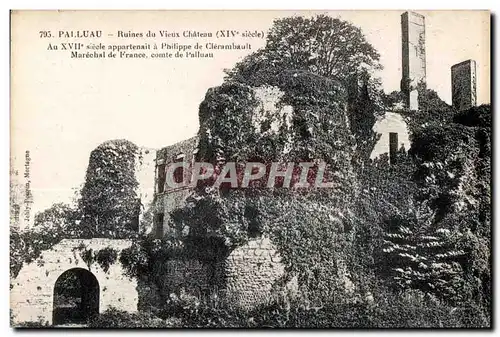 Ansichtskarte AK Palluau ruines du vieux chateau (XIV siecle) au XVII siecle appartenait a philippe de clerambaul