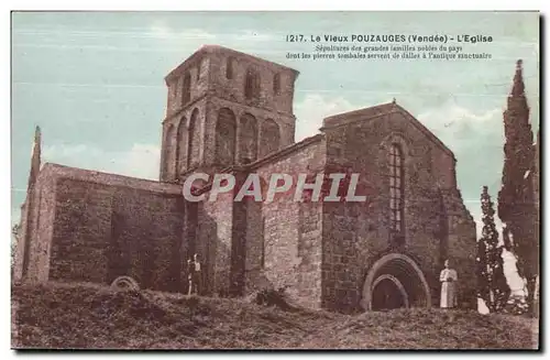 Cartes postales Le vieux pouzauges (Vendee) L eglise