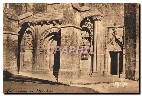 Cartes postales La Vendee Eglise romane de Foussais