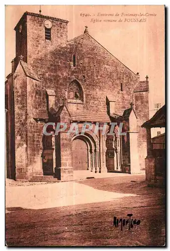 Cartes postales Environs de Fontenay le Comte Eglise romaine de Foussais