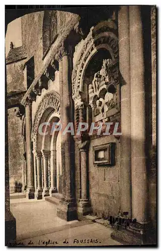 Cartes postales Environs de Fontenay le Comte Facade de I Eglise de Foussais