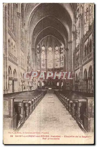 Cartes postales Saint Laurent sur Sevre (Vendee) Chapelle de la Sagess